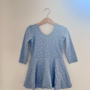 Alice + Ames blue heart twirl dress size 7